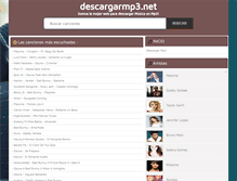 Tablet Screenshot of descargarmp3.net